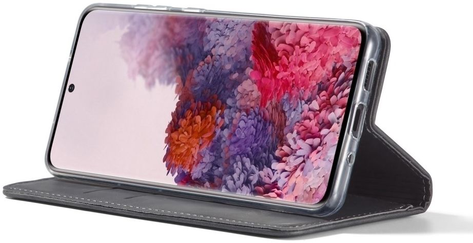 Samsung Galaxy S20 Plus Hoesje Wallet Bookcase Kunstleer Zwart afbeelding 3