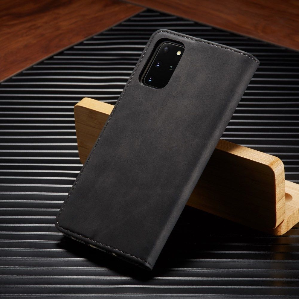 Samsung Galaxy S20 Plus Hoesje Wallet Bookcase Kunstleer Zwart afbeelding 12