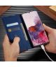 Samsung Galaxy S20 Plus Hoesje Wallet Bookcase Kunstleer Blauw