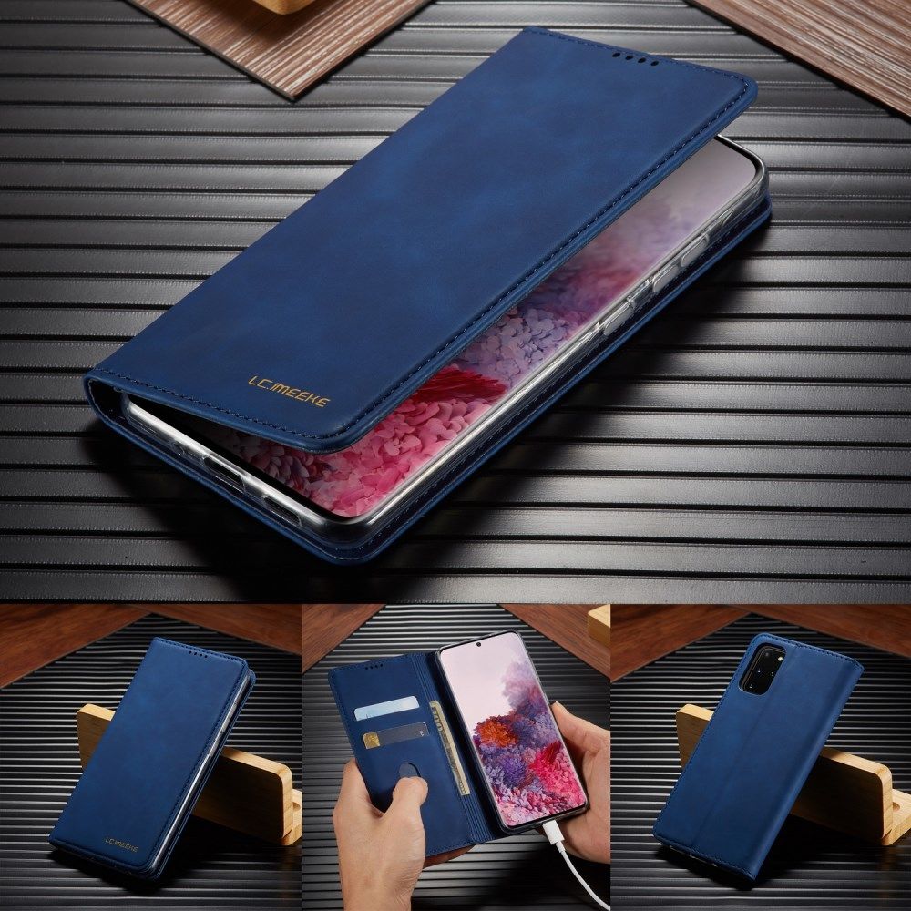Samsung Galaxy S20 Plus Hoesje Wallet Bookcase Kunstleer Blauw afbeelding 14