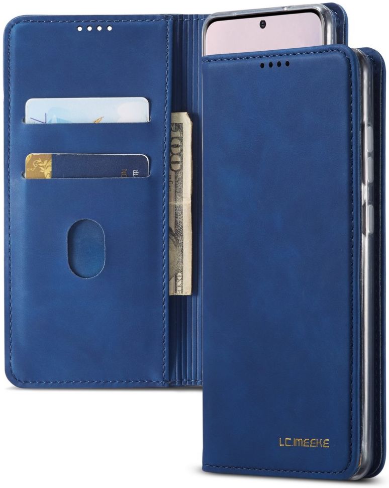 Samsung Galaxy S20 Plus Hoesje Wallet Bookcase Kunstleer Blauw afbeelding 17