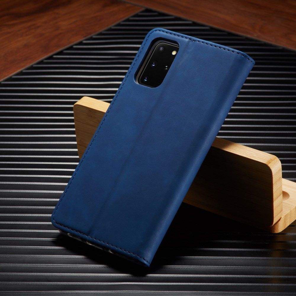 Samsung Galaxy S20 Plus Hoesje Wallet Bookcase Kunstleer Blauw afbeelding 11