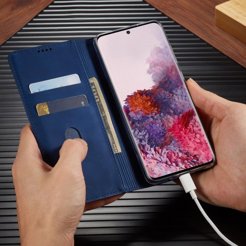 Samsung Galaxy S20 Plus Hoesje Wallet Bookcase Kunstleer Blauw afbeelding 13