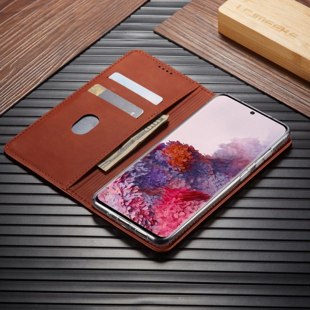 Samsung Galaxy S20 Plus Hoesje Wallet Bookcase Kunstleer Bruin afbeelding 15
