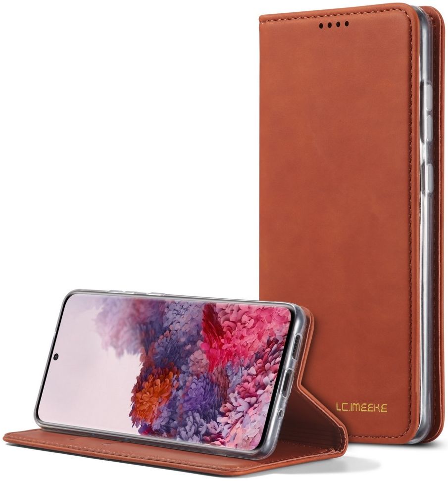 Samsung Galaxy S20 Plus Hoesje Wallet Bookcase Kunstleer Bruin afbeelding 21