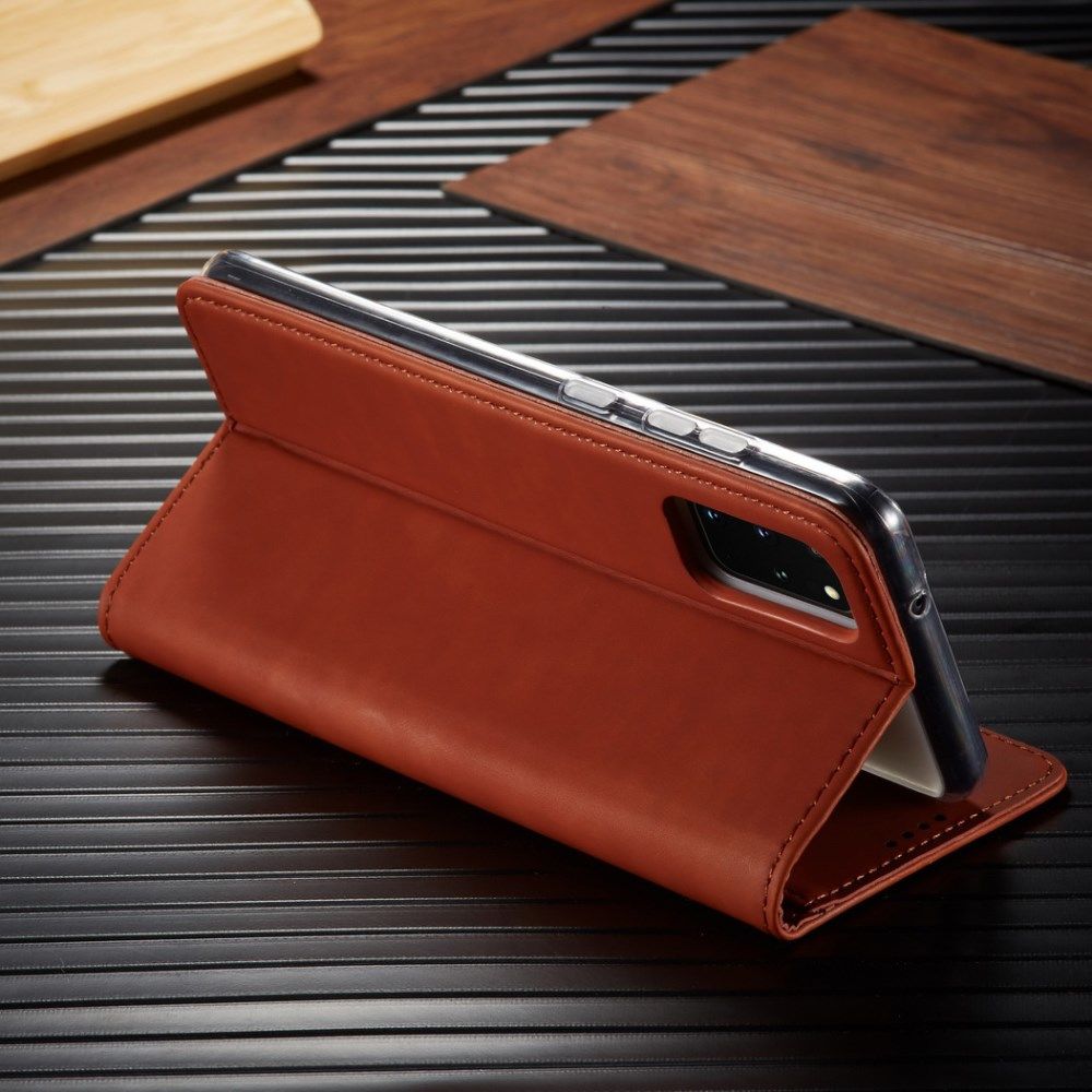 Samsung Galaxy S20 Plus Hoesje Wallet Bookcase Kunstleer Bruin afbeelding 17