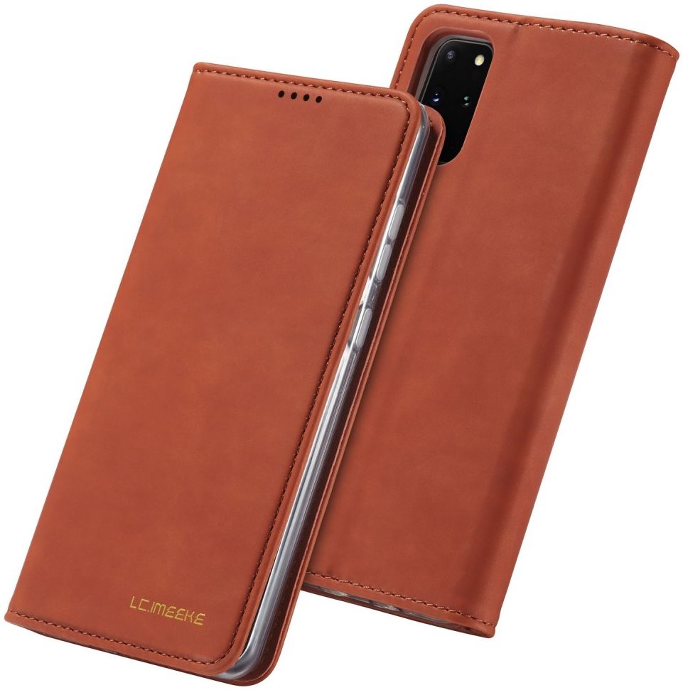 Samsung Galaxy S20 Plus Hoesje Wallet Bookcase Kunstleer Bruin afbeelding 7
