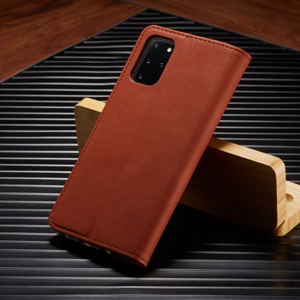 Samsung Galaxy S20 Plus Hoesje Wallet Bookcase Kunstleer Bruin afbeelding 13