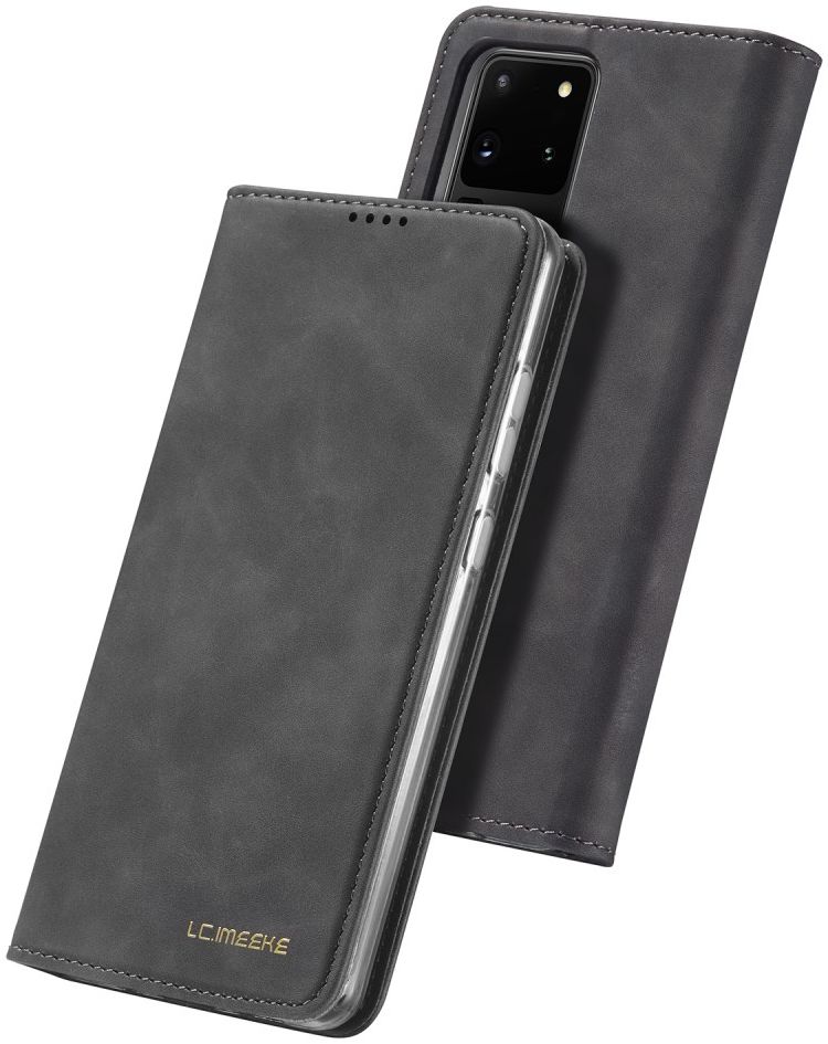 Samsung Galaxy S20 Ultra Hoesje Wallet Bookcase Kunstleer Zwart afbeelding 6