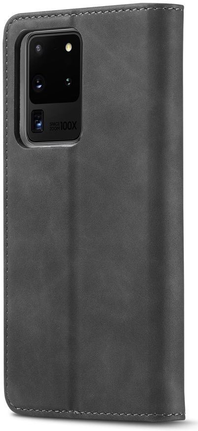 Samsung Galaxy S20 Ultra Hoesje Wallet Bookcase Kunstleer Zwart afbeelding 2