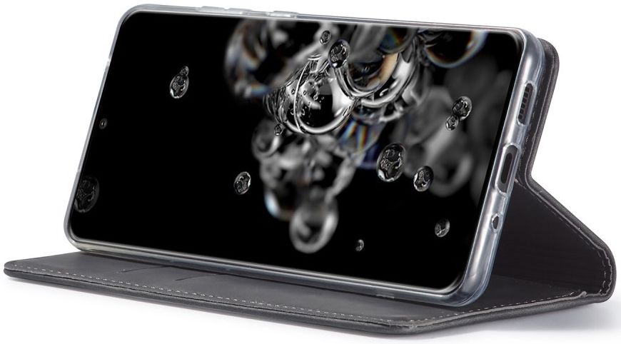 Samsung Galaxy S20 Ultra Hoesje Wallet Bookcase Kunstleer Zwart afbeelding 3