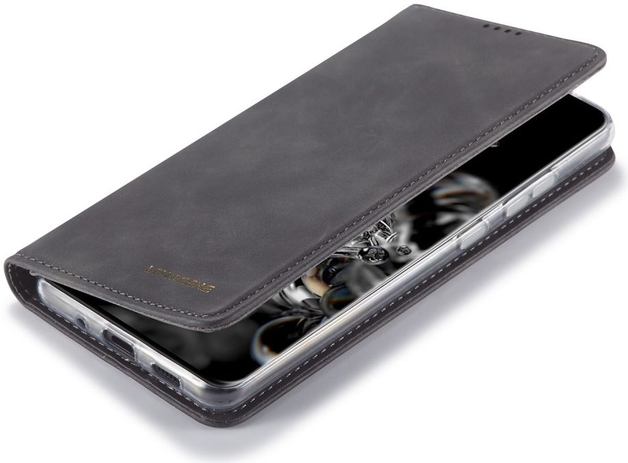 Samsung Galaxy S20 Ultra Hoesje Wallet Bookcase Kunstleer Zwart afbeelding 4