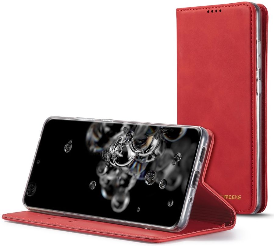 Samsung Galaxy S20 Ultra Hoesje Wallet Bookcase Kunstleer Rood afbeelding 18