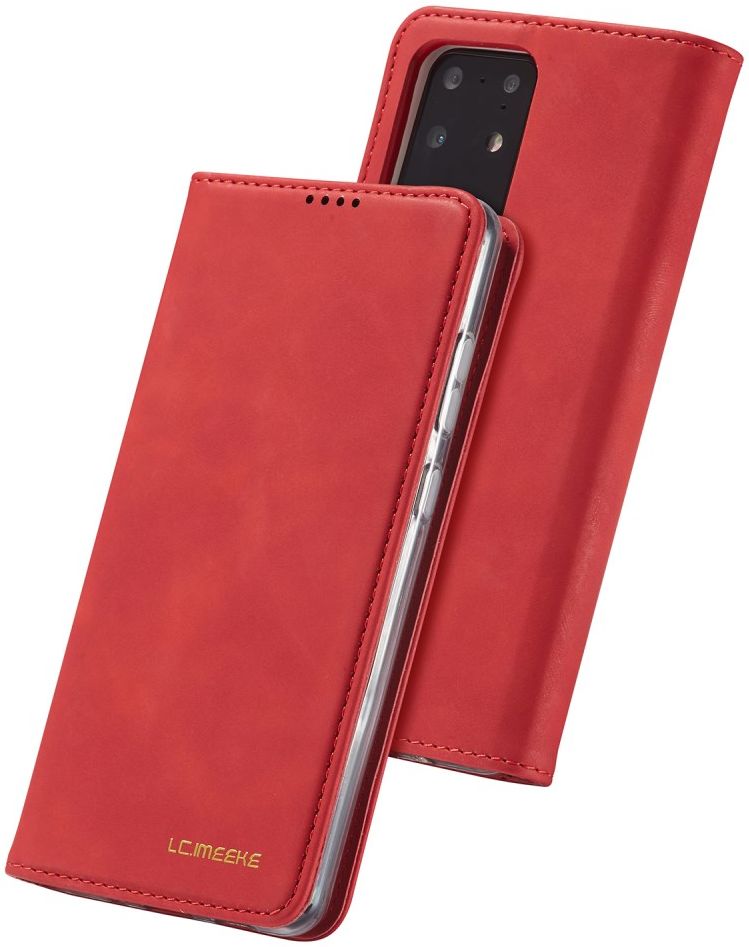 Samsung Galaxy S20 Ultra Hoesje Wallet Bookcase Kunstleer Rood afbeelding 8
