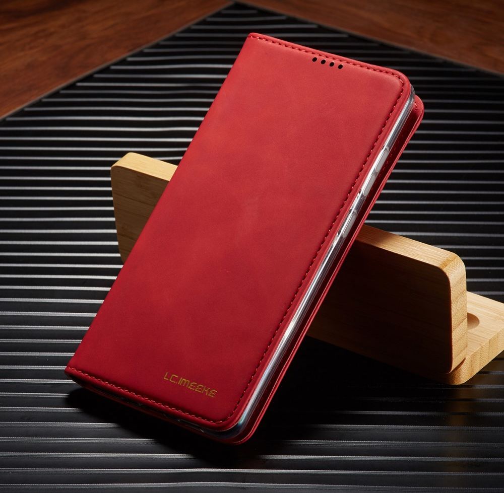 Samsung Galaxy S20 Ultra Hoesje Wallet Bookcase Kunstleer Rood afbeelding 10