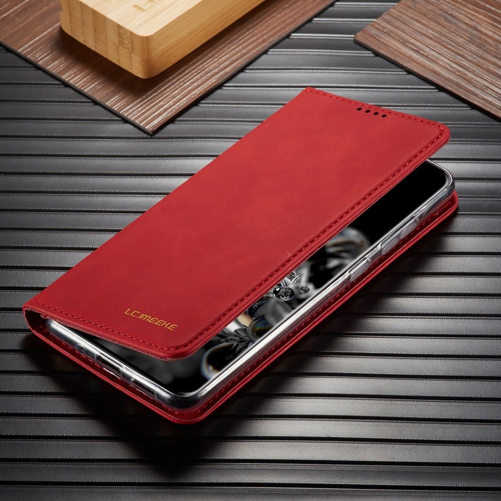 Samsung Galaxy S20 Ultra Hoesje Wallet Bookcase Kunstleer Rood afbeelding 12