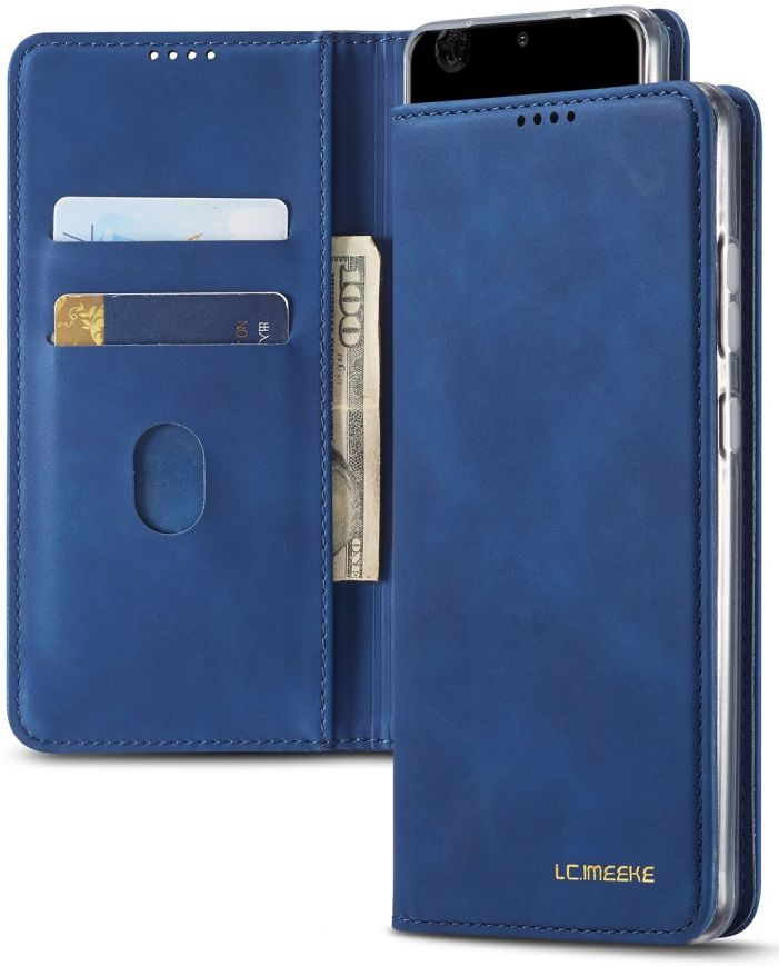 Samsung Galaxy S20 Ultra Hoesje Wallet Bookcase Kunstleer Blauw afbeelding 15