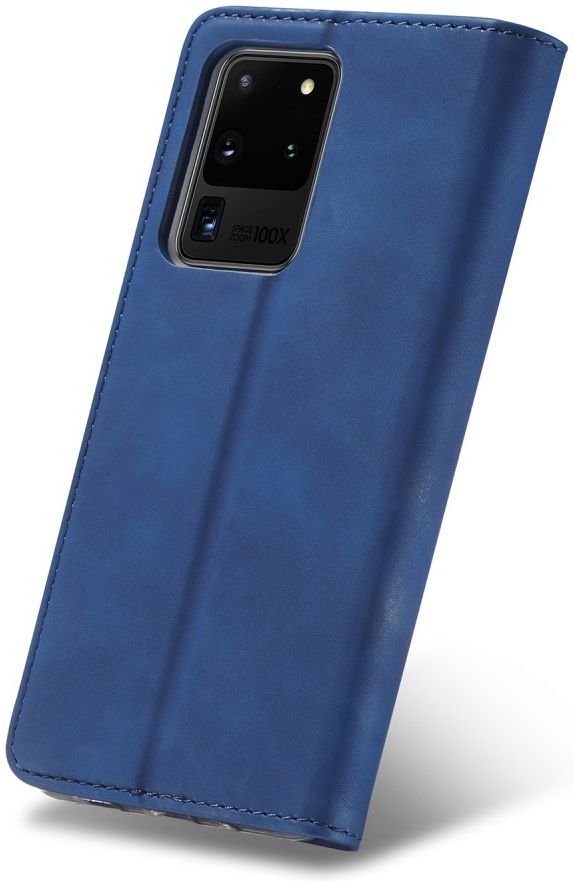Samsung Galaxy S20 Ultra Hoesje Wallet Bookcase Kunstleer Blauw afbeelding 7