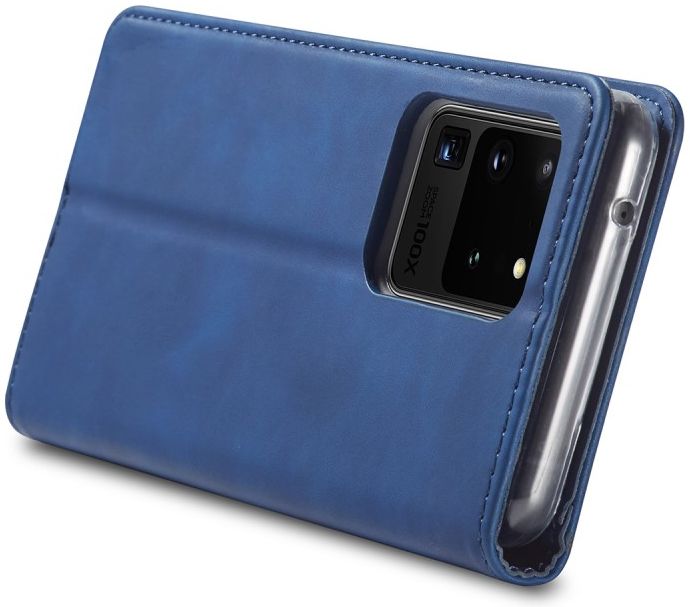 Samsung Galaxy S20 Ultra Hoesje Wallet Bookcase Kunstleer Blauw afbeelding 9