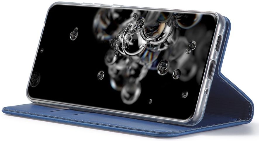 Samsung Galaxy S20 Ultra Hoesje Wallet Bookcase Kunstleer Blauw afbeelding 3