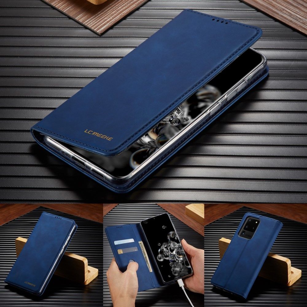 Samsung Galaxy S20 Ultra Hoesje Wallet Bookcase Kunstleer Blauw afbeelding 14