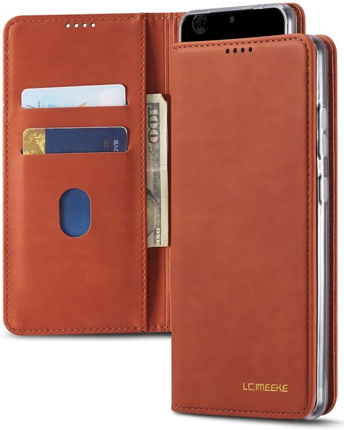 Samsung Galaxy S20 Ultra Hoesje Wallet Bookcase Kunstleer Bruin afbeelding 17