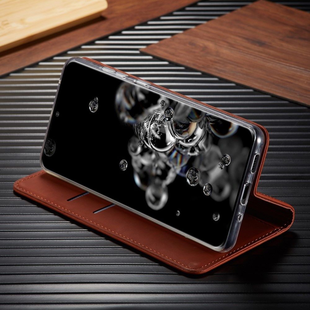 Samsung Galaxy S20 Ultra Hoesje Wallet Bookcase Kunstleer Bruin afbeelding 18