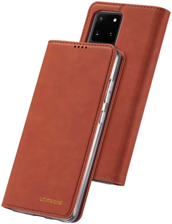 Samsung Galaxy S20 Ultra Hoesje Wallet Bookcase Kunstleer Bruin afbeelding 6