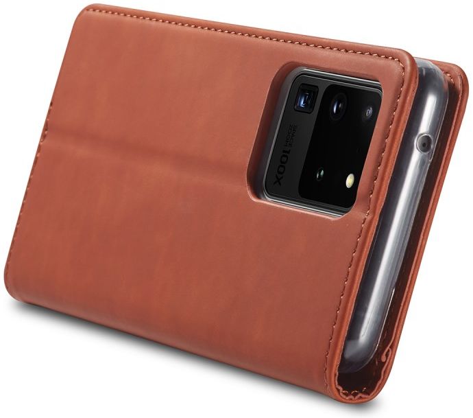 Samsung Galaxy S20 Ultra Hoesje Wallet Bookcase Kunstleer Bruin afbeelding 11