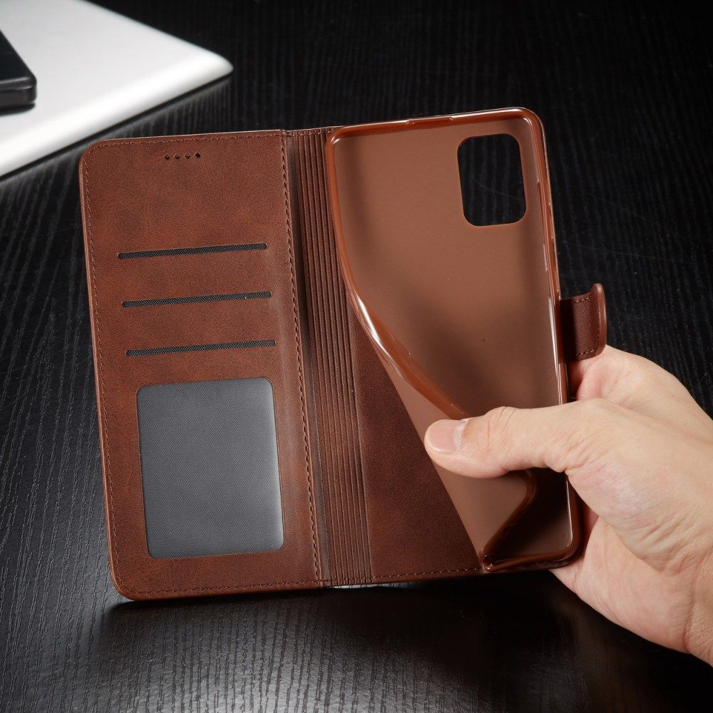 Samsung Galaxy A51 Retro Book Case Portemonnee Hoesje Coffee afbeelding 11