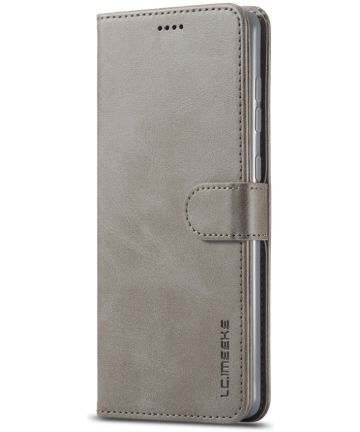 Samsung Galaxy A51 Retro Book Case Portemonnee Hoesje Grijs Hoesjes
