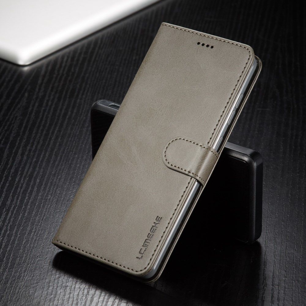 Samsung Galaxy A51 Retro Book Case Portemonnee Hoesje Grijs afbeelding 2