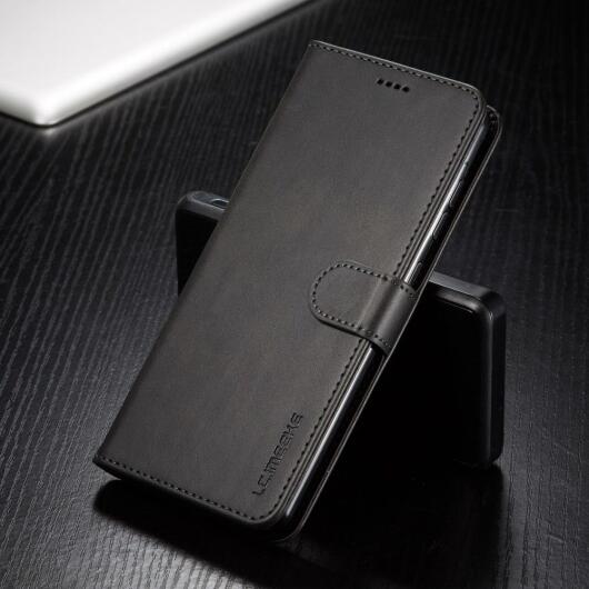 Samsung Galaxy A71 Retro Book Case Portemonnee Hoesje Zwart afbeelding 4