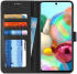 Samsung Galaxy A71 Retro Book Case Portemonnee Hoesje Zwart afbeelding 1