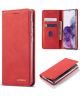 Samsung Galaxy A71 Hoesje Wallet Bookcase Kunstleer Rood