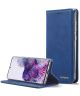 Samsung Galaxy A71 Hoesje Wallet Bookcase Kunstleer Blauw