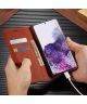Samsung Galaxy A71 Hoesje Wallet Bookcase Kunstleer Bruin