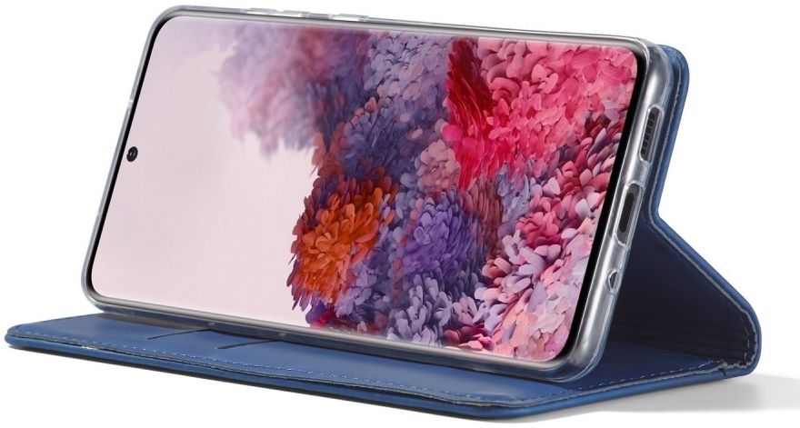 Samsung Galaxy S20 Hoesje Wallet Bookcase Kunstleer Blauw afbeelding 2
