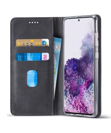 Samsung Galaxy A51 Hoesje Wallet Bookcase Kunstleer Zwart Hoesjes