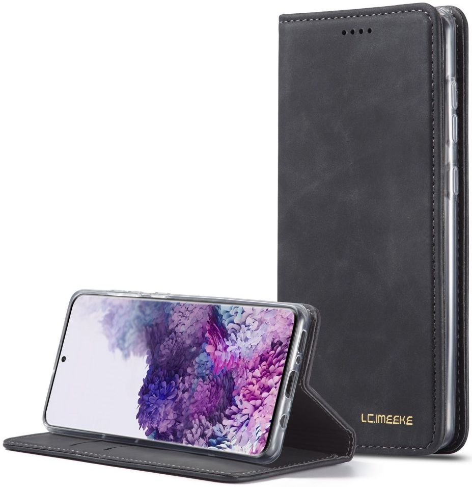 Samsung Galaxy A51 Hoesje Wallet Bookcase Kunstleer Zwart afbeelding 11