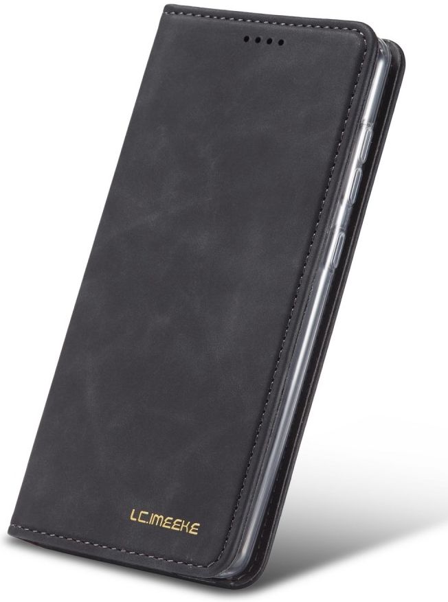 Samsung Galaxy A51 Hoesje Wallet Bookcase Kunstleer Zwart afbeelding 6