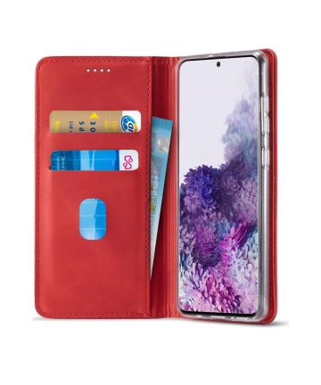 Samsung Galaxy A51 Hoesje Wallet Bookcase Kunstleer Rood Hoesjes