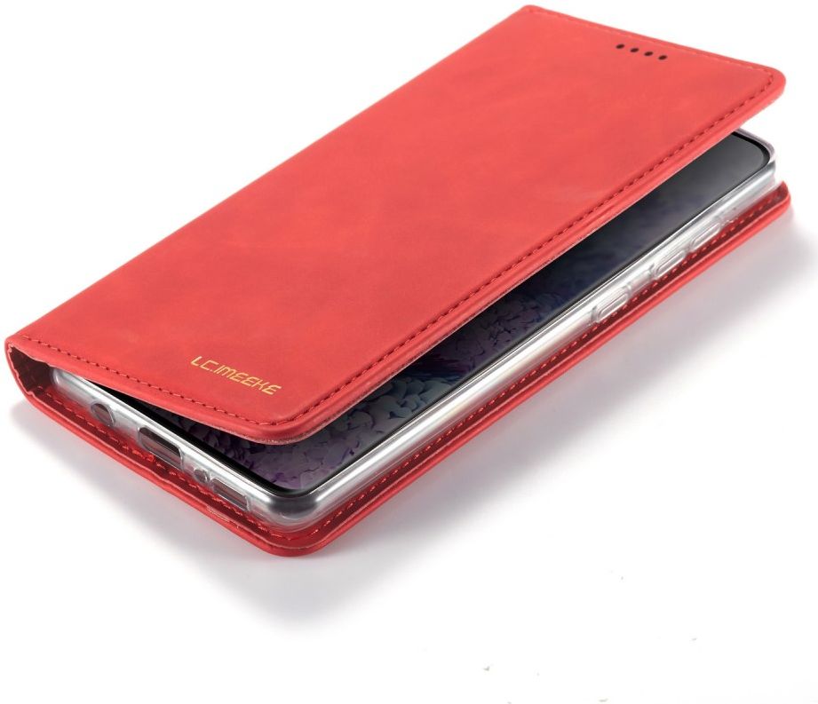 Samsung Galaxy A51 Hoesje Wallet Bookcase Kunstleer Rood afbeelding 4