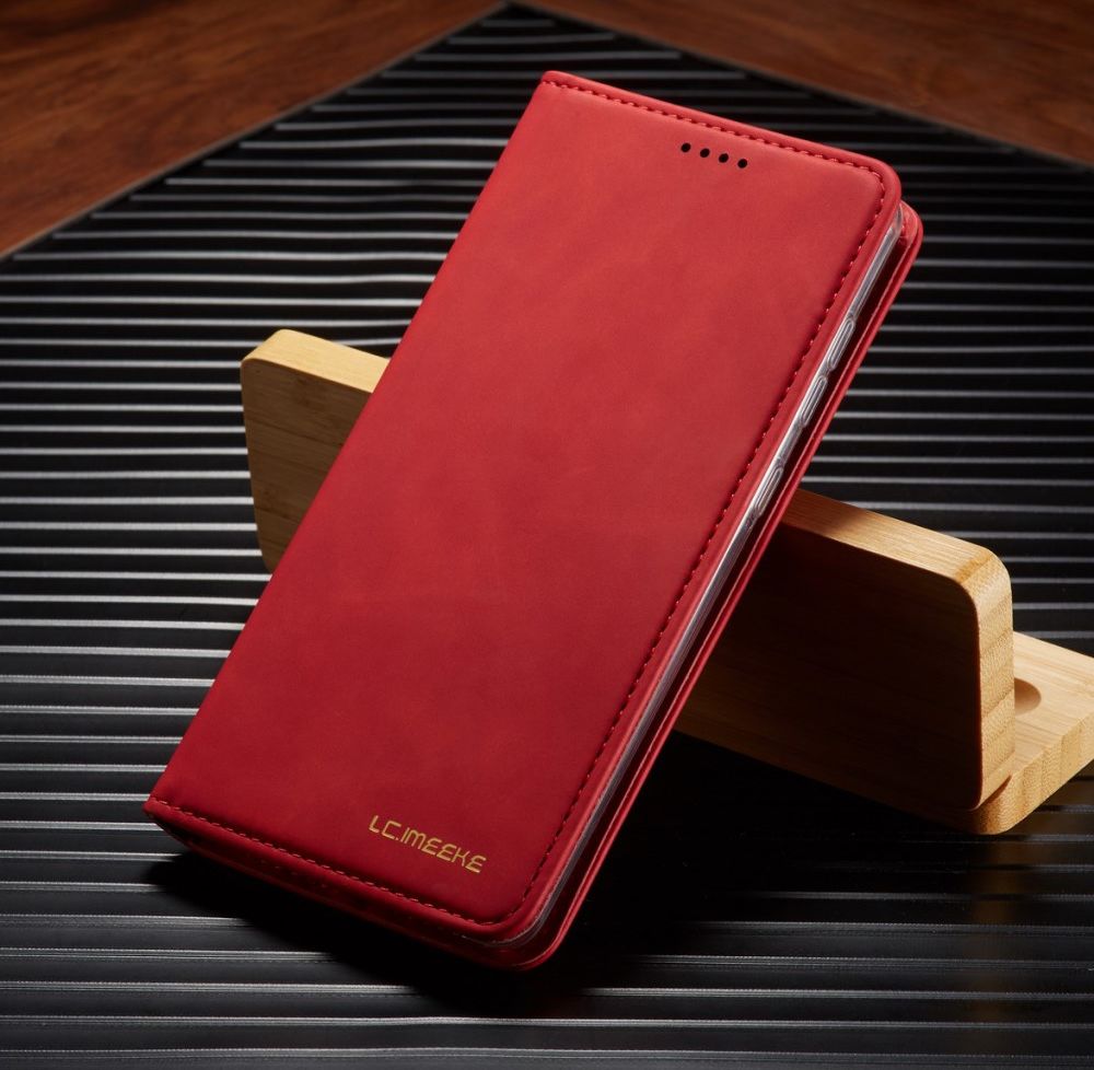 Samsung Galaxy A51 Hoesje Wallet Bookcase Kunstleer Rood afbeelding 9