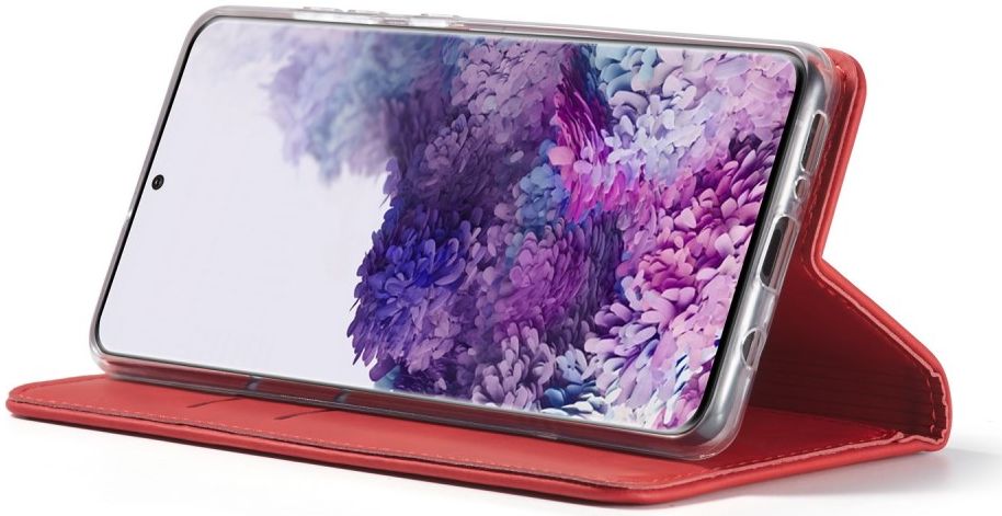 Samsung Galaxy A51 Hoesje Wallet Bookcase Kunstleer Rood afbeelding 3