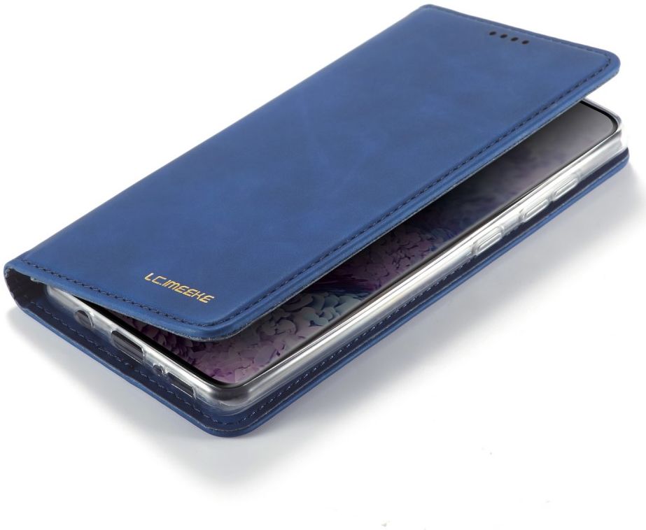 Samsung Galaxy A51 Hoesje Wallet Bookcase Kunstleer Blauw afbeelding 4