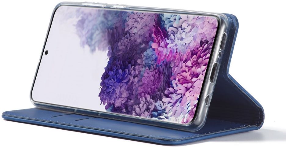 Samsung Galaxy A51 Hoesje Wallet Bookcase Kunstleer Blauw afbeelding 3