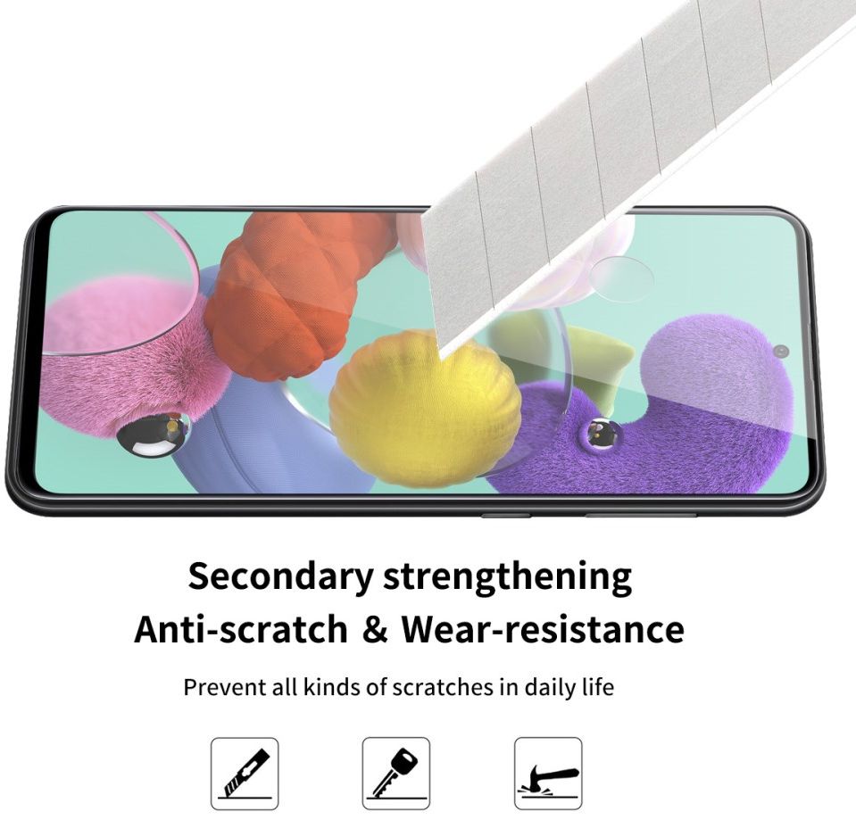 Samsung Galaxy A51 Tempered  Glass Screen Protector afbeelding 7
