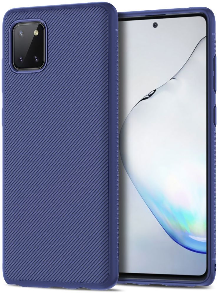 Samsung Galaxy Note 10 Lite Hoesje Twill Slim Textuur Blauw afbeelding 1