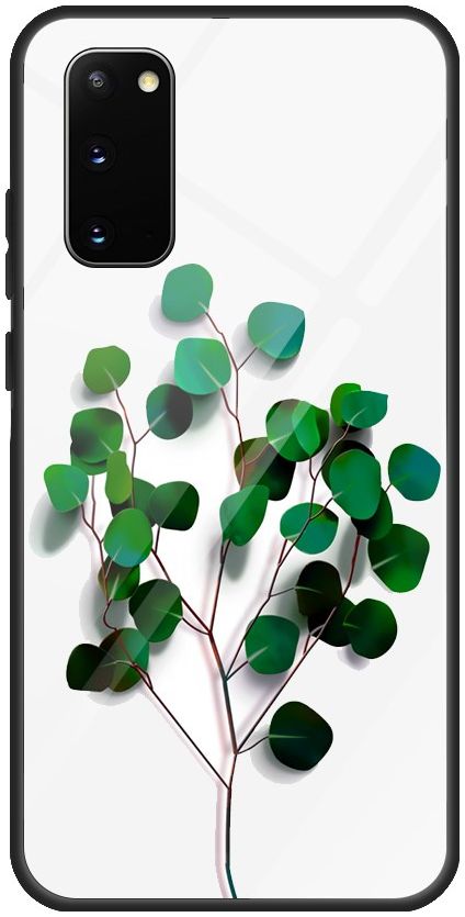Samsung Galaxy S20 Plus Hoesje Printing Glass Hybride met Tree Print afbeelding 1